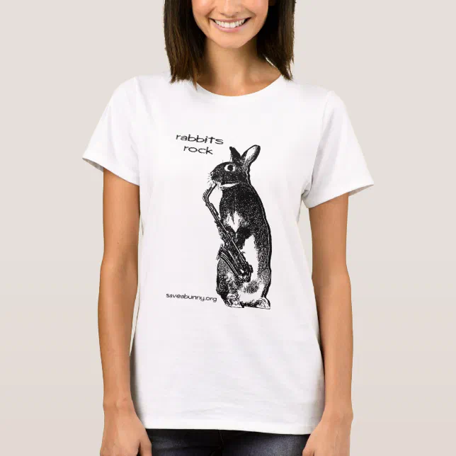 Rabbits Rock! T-Shirt | Zazzle