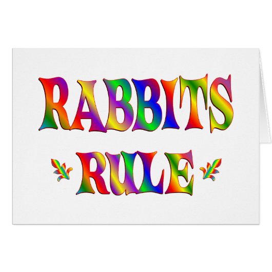 RABBITS RULE CARDS (Front Horizontal)