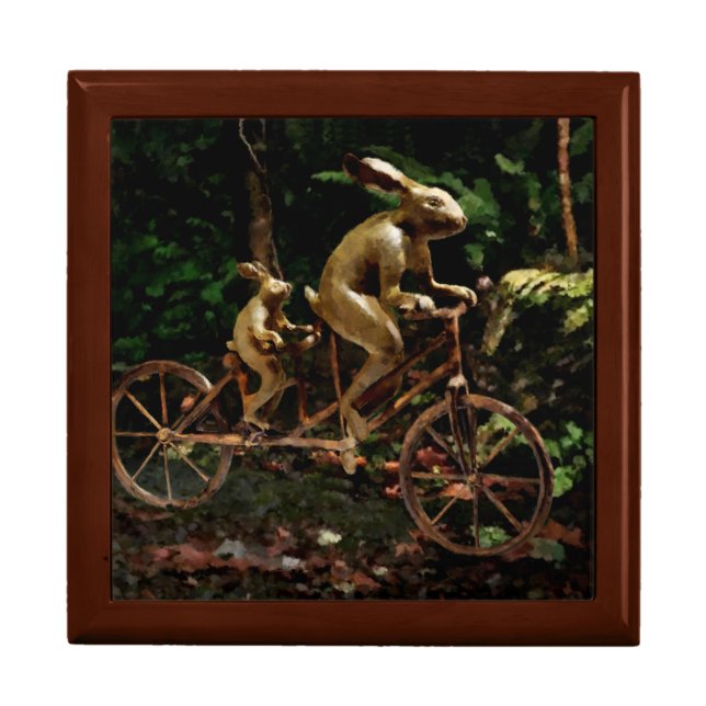 Rabbits Tandem Bicycle Race Gift Box (Front)