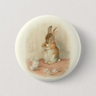 Rabbit's Tea Party Button