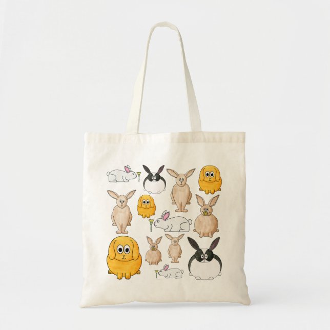 Rabbits. Tote Bag (Front)