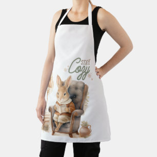 Rabbits Vintage Stay Cozy Apron