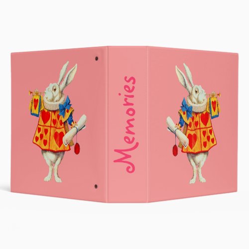 Rabbitt in Alice Wonderland  Binder Album