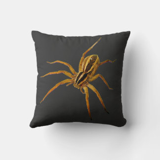 Rabid Wolf Spider (Rabidosa rabida) Throw Pillow