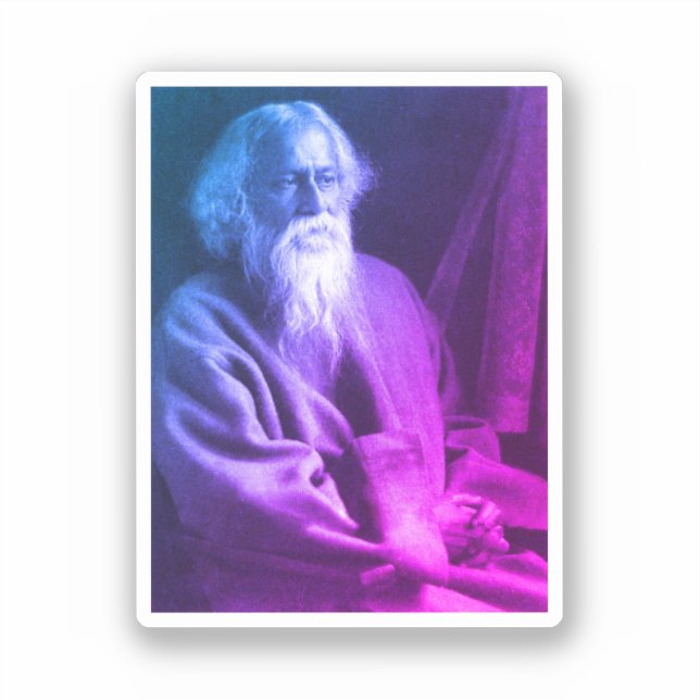 Rabindranath Tagore Sticker (Front)