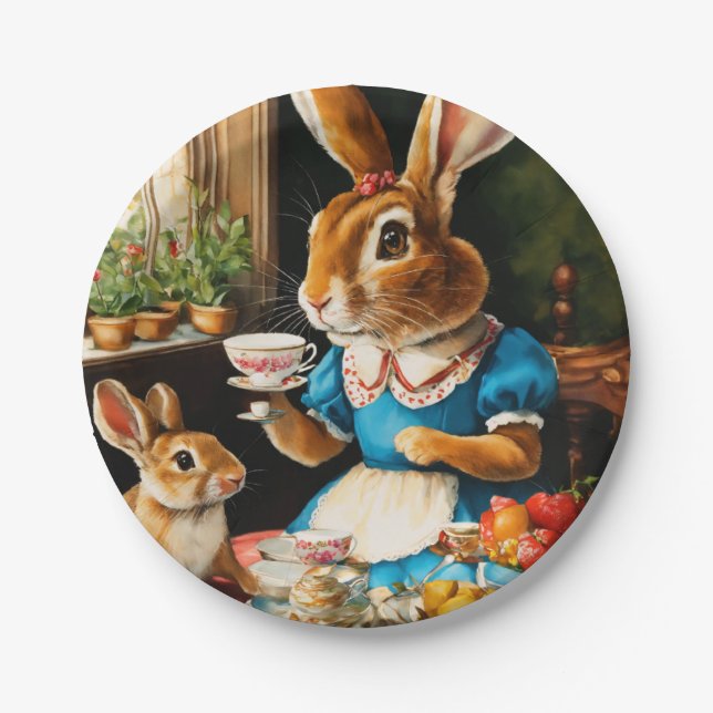 rabit photo paper plate (Front)