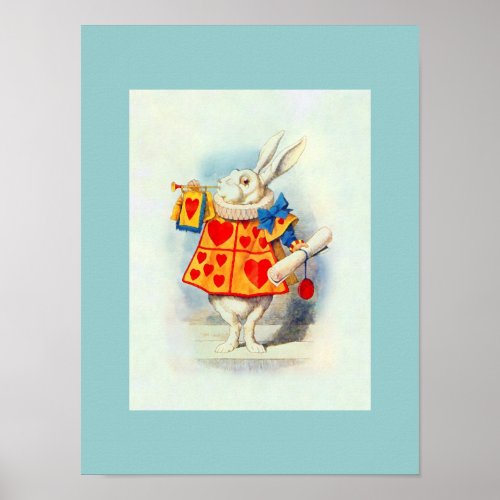 Rabitt in Alice in Wonderland  Poster
