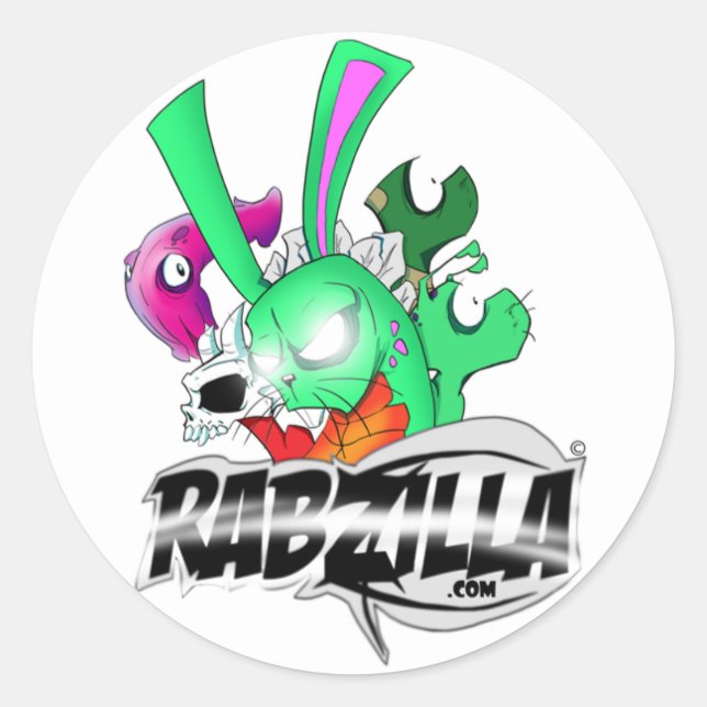 Rabzilla Sticker (Front)