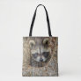 Raccon Nestled Inside a Tree Hollow Tote Bag