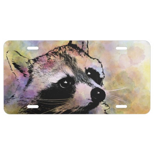 raccoon 23 license plate