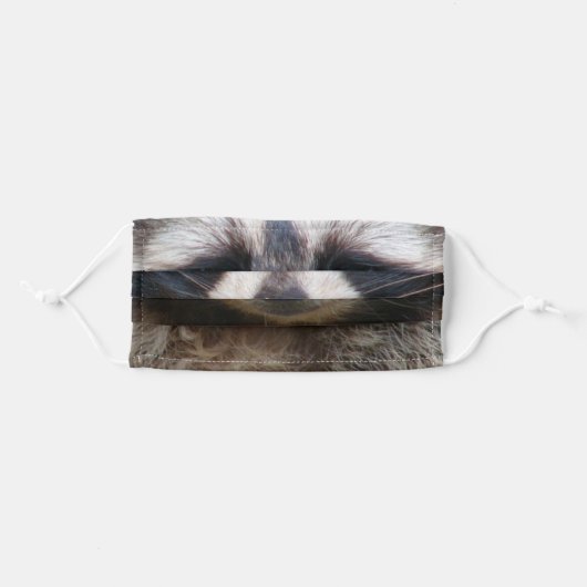 Raccoon Adult Cloth Face Mask (Front, Folded)