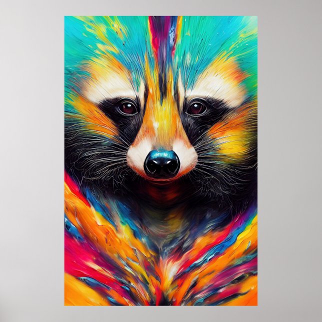 Raccoon  Animal Discovery Adventure Nature Planet  Poster (Front)