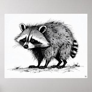 Raccoon - Archival Art Print