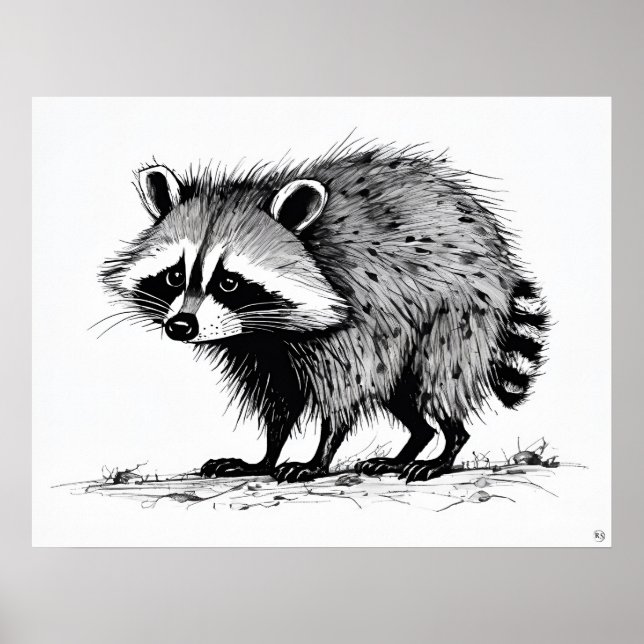 Raccoon - Archival Art Print (Front)