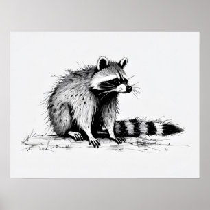 Raccoon - Archival Art Print