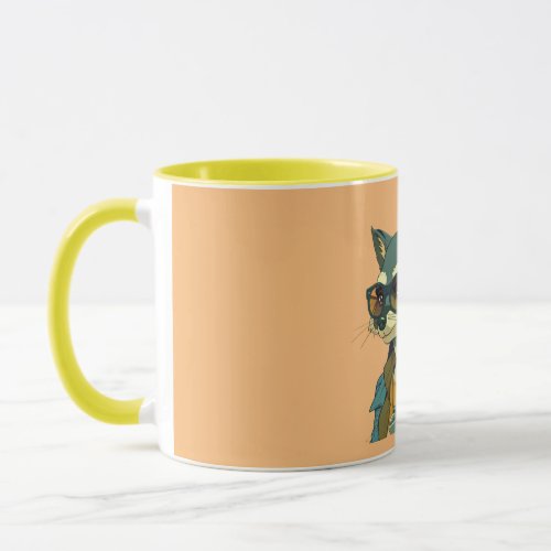 Raccoon Art mug