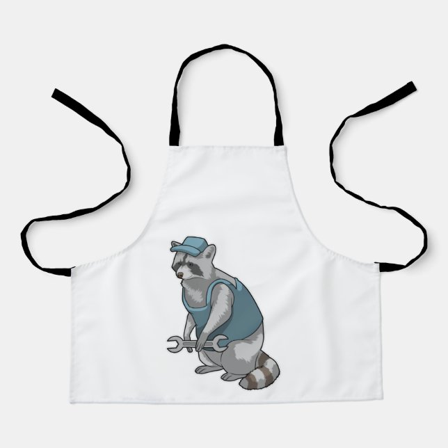 Raccoon as Craftsman with Wrench Apron (Front)