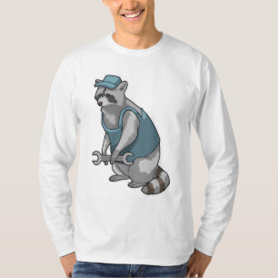 Raccoon as Craftsman with Wrench T-Shirt