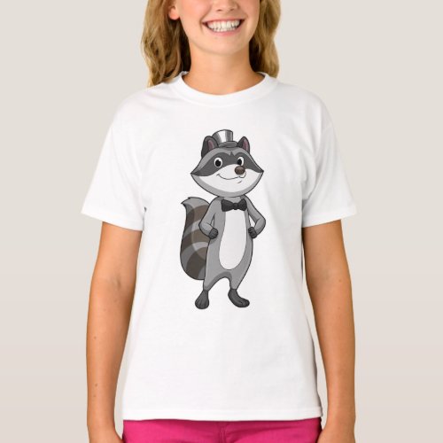 Raccoon as Groom with Tie T_Shirt