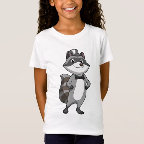 Raccoon as Groom with Tie T_Shirt