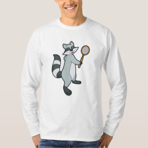 Raccoon as Tennis player with Tennis racket T-Shirt