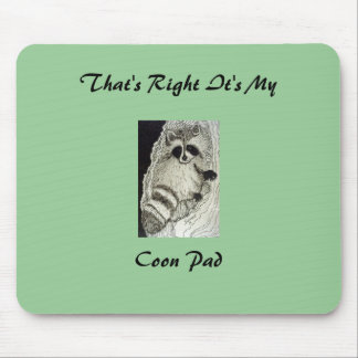 Raccoon At Home Mousepad