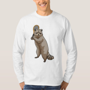 Raccoon at Tennis with Tennis racket T-Shirt