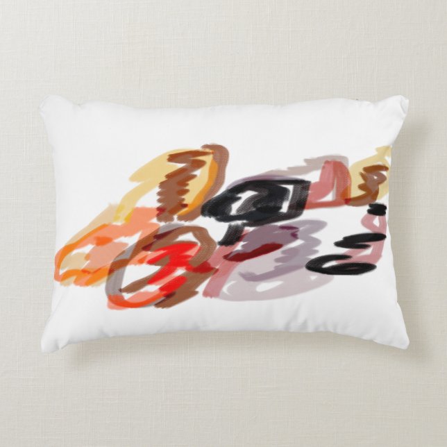 Raccoon Autumn Sunset Accent Pillow (Front)