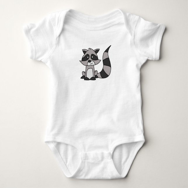 Raccoon Baby Bodysuit (Front)