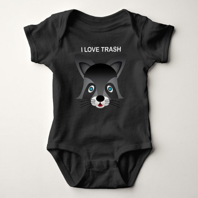Raccoon - Baby Jersey Bodysuit (Front)