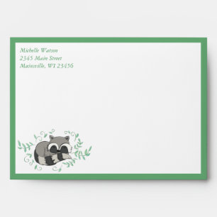 Raccoon Baby Shower Envelope
