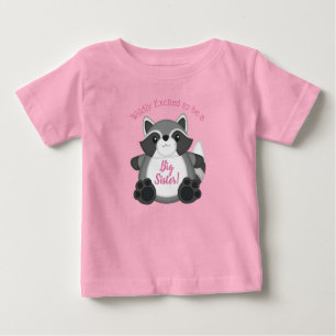 Raccoon Baby Shower Pink T-Shirt