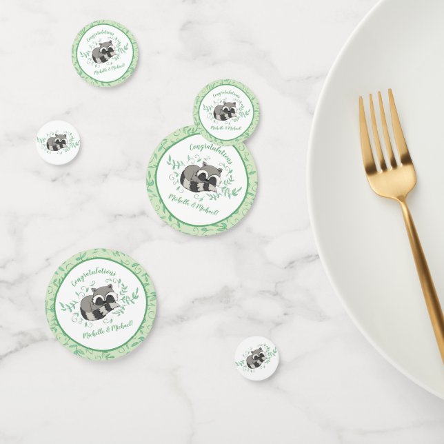 Raccoon Baby Shower Woodland Animals Confetti (Group)