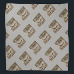 Raccoon Bandana<br><div class="desc">A cool bandana for Raccoon Lovers everywhere. Raccoon on the diagonal on a grey background.</div>