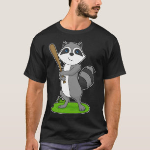 Raccoon Baseball Baseball bat T-Shirt