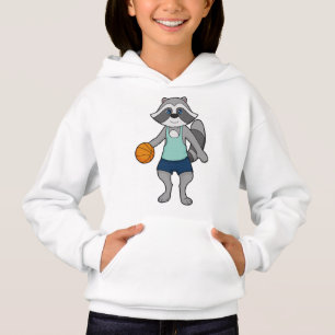Raccoon Basketball player Basketball Hoodie