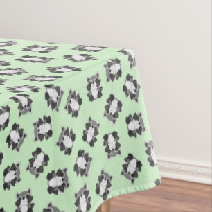 Raccoon Birthday Party Green Tablecloth