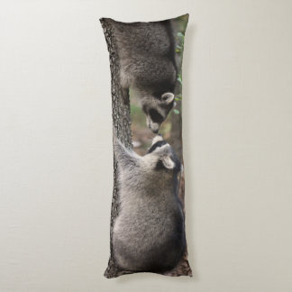 Raccoon body pillow. pillow