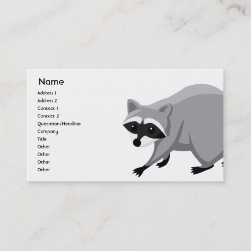 Raccoon - Business Business Cards