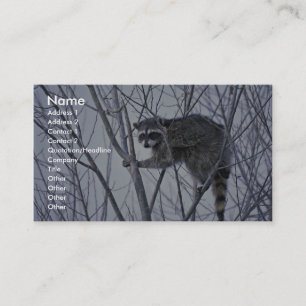 Raccoon Business Card