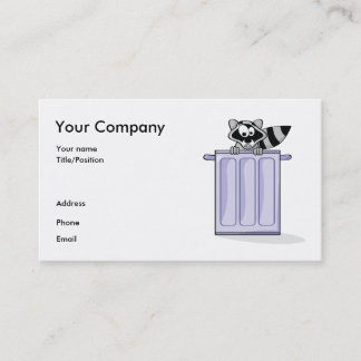 Raccoon business card