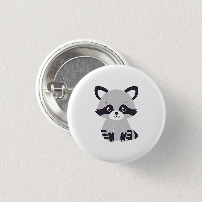 Raccoon Button (Front & Back)