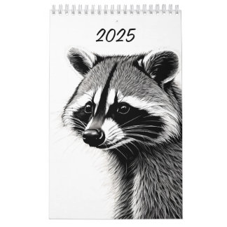 Raccoon calendar 