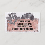 Raccoon Carpenter Business Card