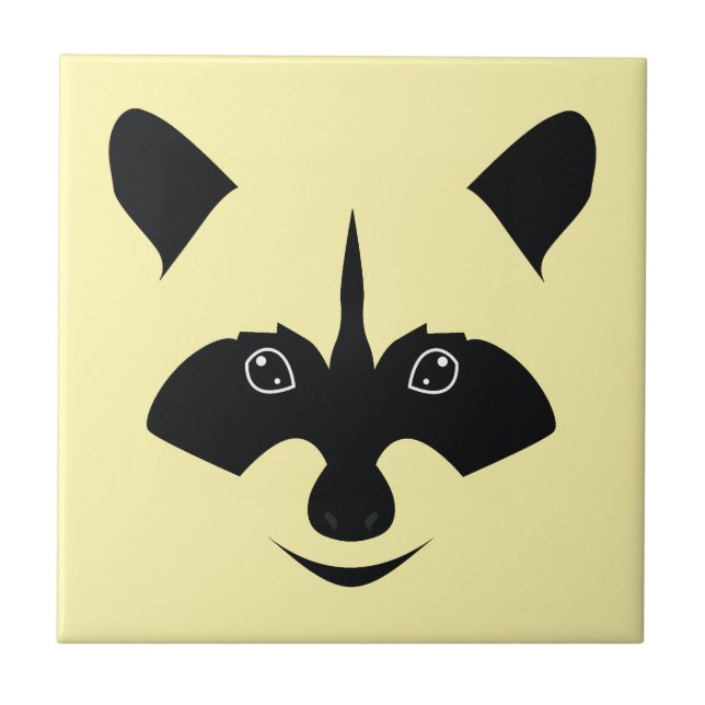 Raccoon Ceramic Tile (Front)