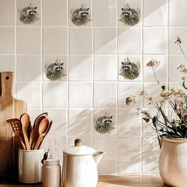 Raccoon  ceramic tile (Creator Uploaded)