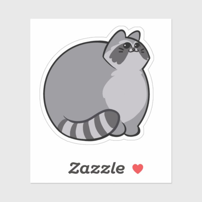 Raccoon CHONK Sticker (Sheet)