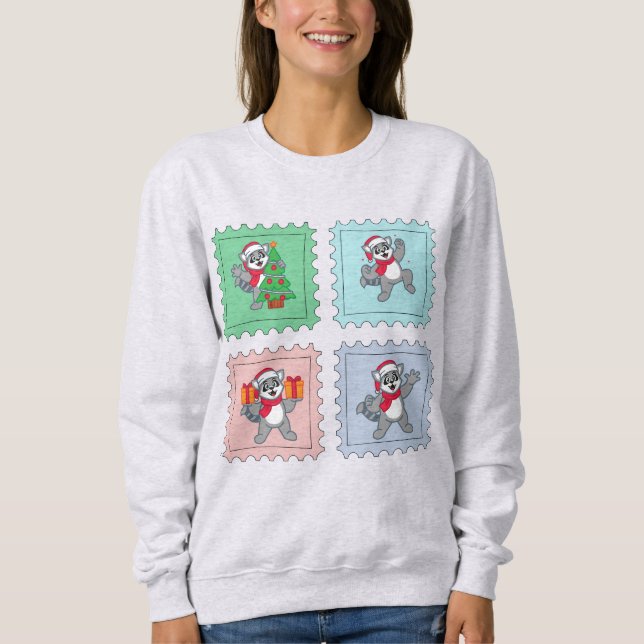 Raccoon Christmas Shirt,Raccoon Lover Sweatshirt (Front)