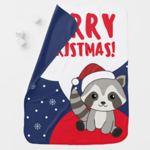 Raccoon Christmas Snow Winter Raccoons Baby Blanke Blanket