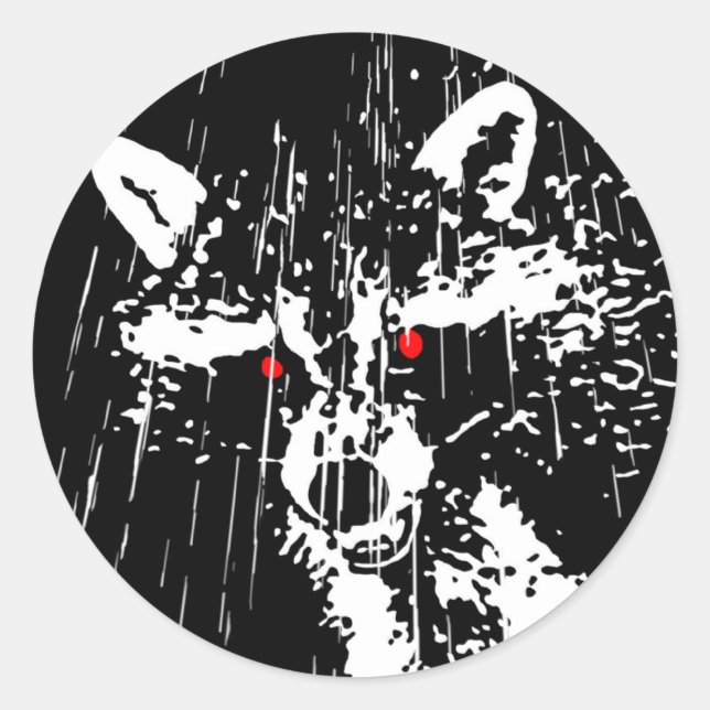 Raccoon Classic Round Sticker (Front)